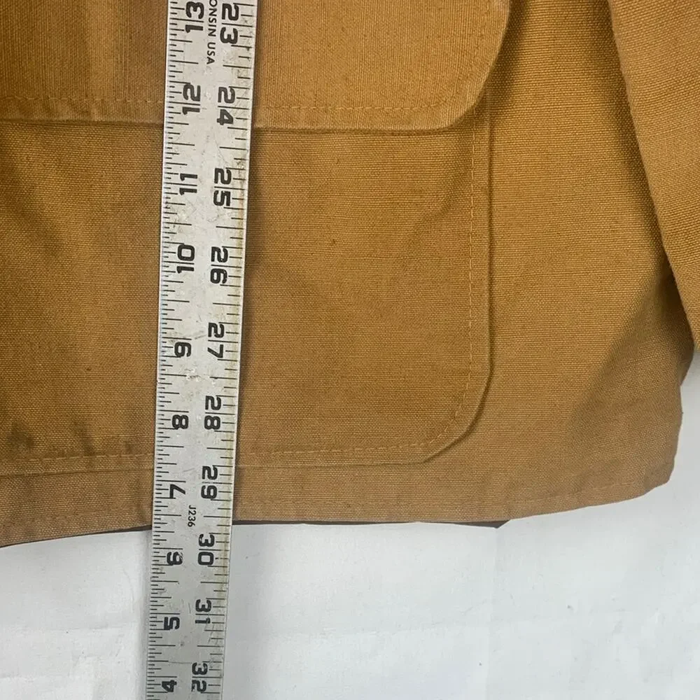 Field and Strem Vintage mens 2x hunting jacket duck saftbak 70s tan quilted